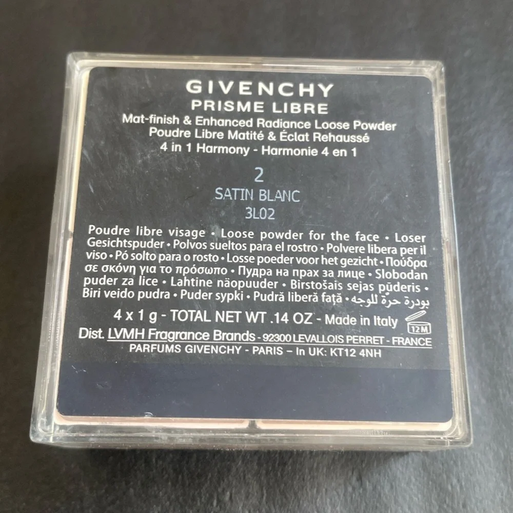 Givenchy‎ Prisme Libre Loose Powder #2 SATIN BLANC, NWOB, * Missing inside puff